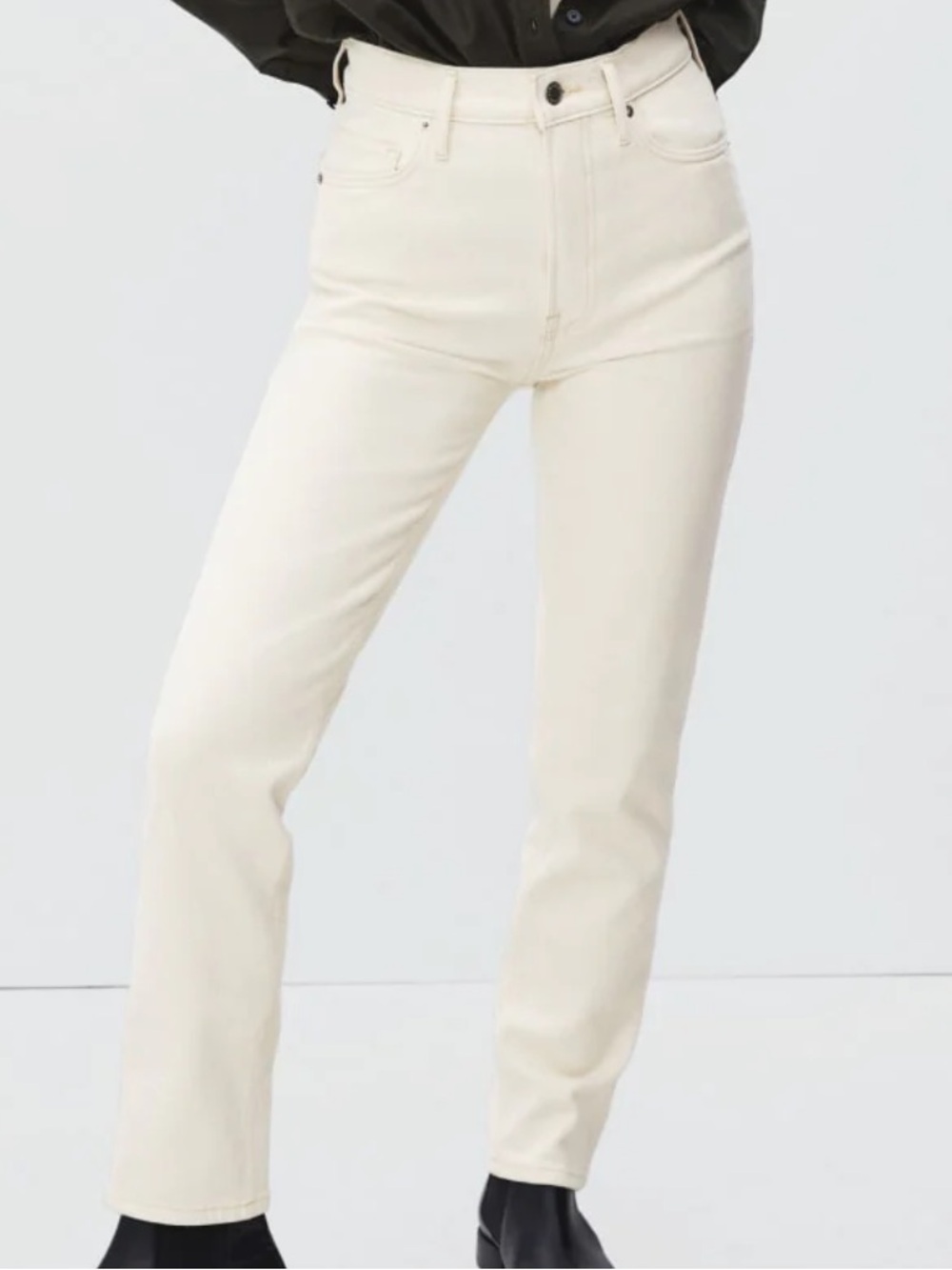 EVERLANE original cheeky jean ecru size 26